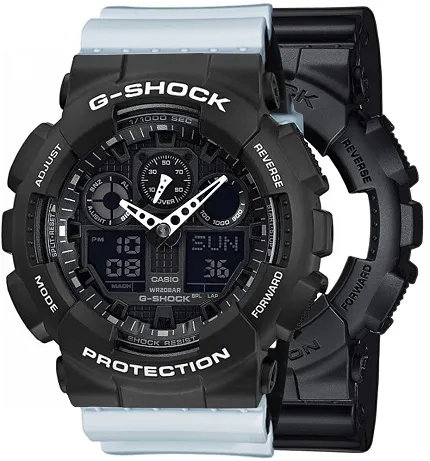 Casio SET GA-100-1A1ER + BEZEL 10508136 + PASEK 10527469 - zdjęcie 1