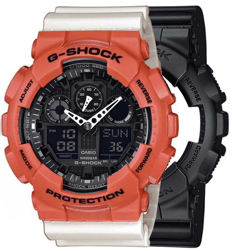 Casio SET GA-100-1A1ER + BEZEL 10527399 + PASEK 10395227 - miniatura 1