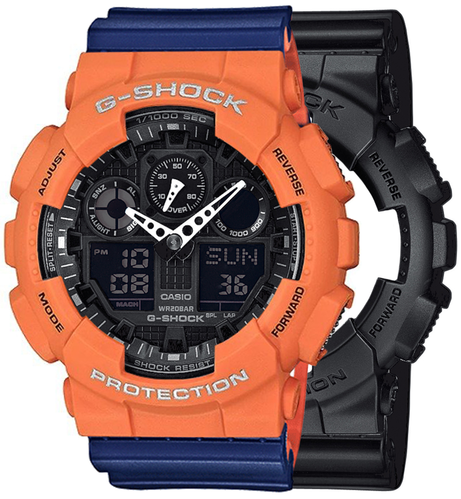  Casio G-SHOCK SET GA-100-1A1ER + BEZEL 10589006 + PASEK 10527467 