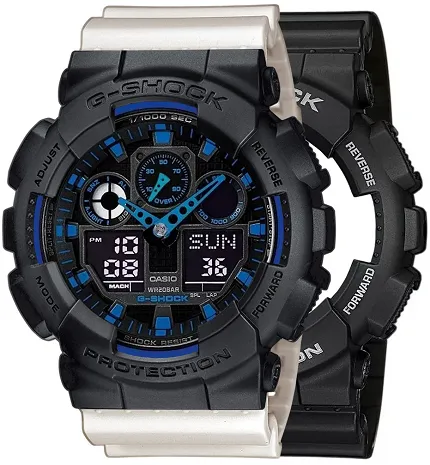 Casio SET GA-100-1A2ER + BEZEL 10358741 + PASEK 10395227 - zdjęcie 1