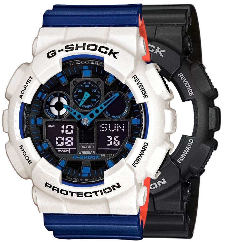  Casio G-SHOCK SET GA-100-1A2ER + BEZEL 10395292 + PASEK 10527467 