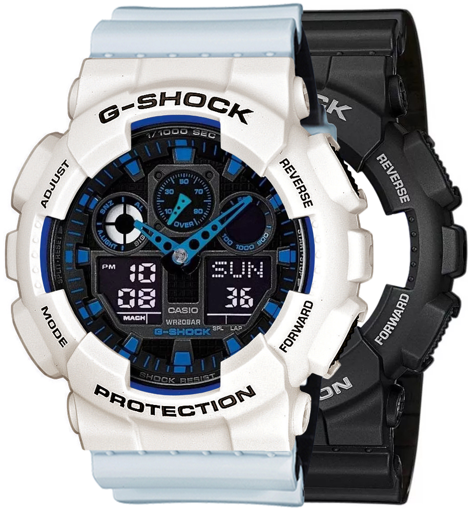  Casio G-SHOCK SET GA-100-1A2ER + BEZEL 10395292 + PASEK 10527469 
