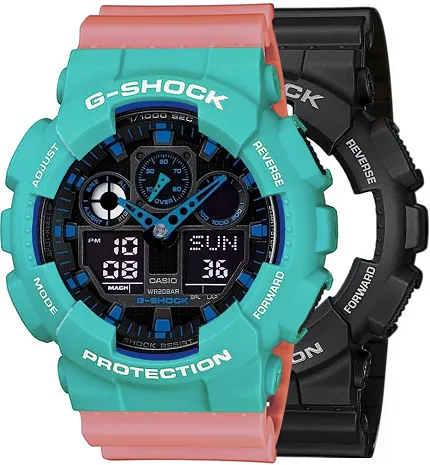 Casio SET GA-100-1A2ER + BEZEL 10410475 + PASEK 10498150 - zdjęcie 1