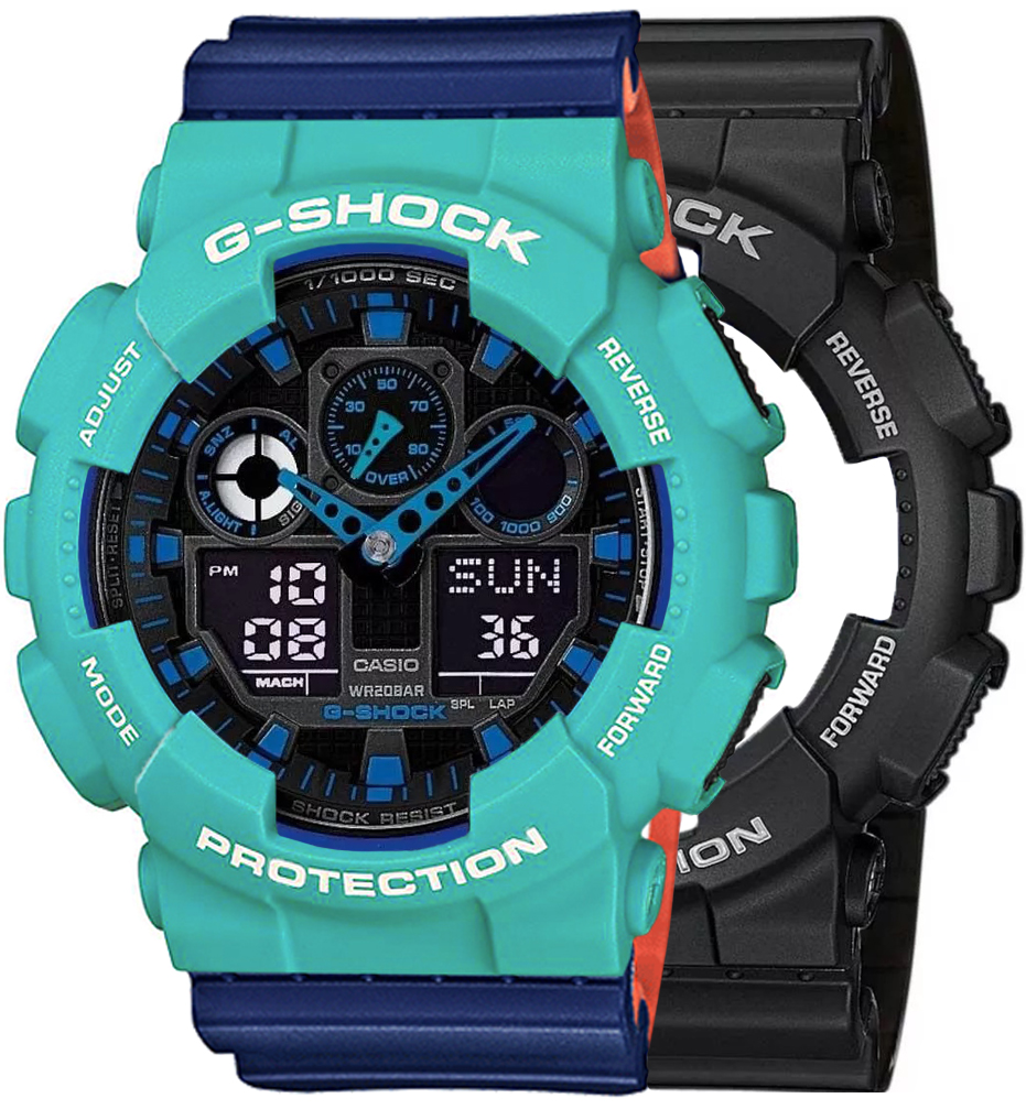  Casio G-SHOCK SET GA-100-1A2ER + BEZEL 10410475 + PASEK 10527467 
