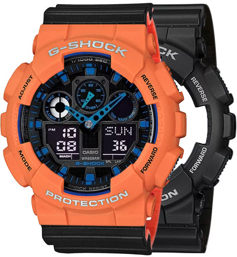  Casio G-SHOCK SET GA-100-1A2ER + BEZEL 10589006 + PASEK 10577142 