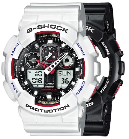 Casio SET GA-100-1A4ER + BEZEL 10347600 + PASEK 10347710 - zdjęcie 1