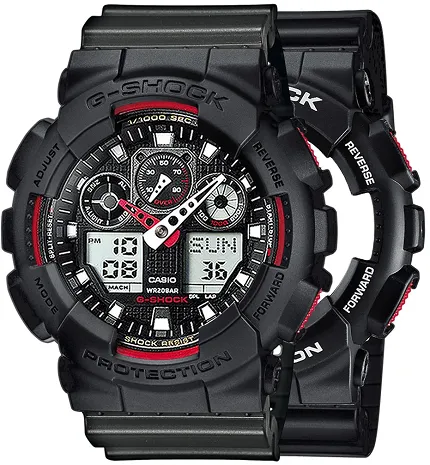Casio SET GA-100-1A4ER + BEZEL 10358741 + PASEK 10467764 - zdjęcie 1