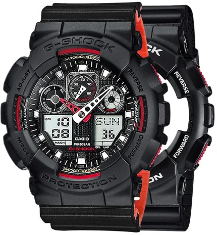 Casio SET GA-100-1A4ER + BEZEL 10358741 + PASEK 10577142 - zdjęcie 1