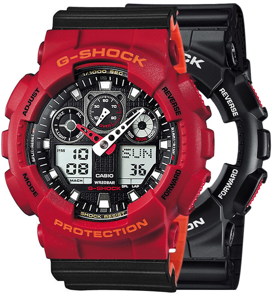Casio SET GA-100-1A4ER + BEZEL 10441433 + PASEK 10577142 - miniatura 1