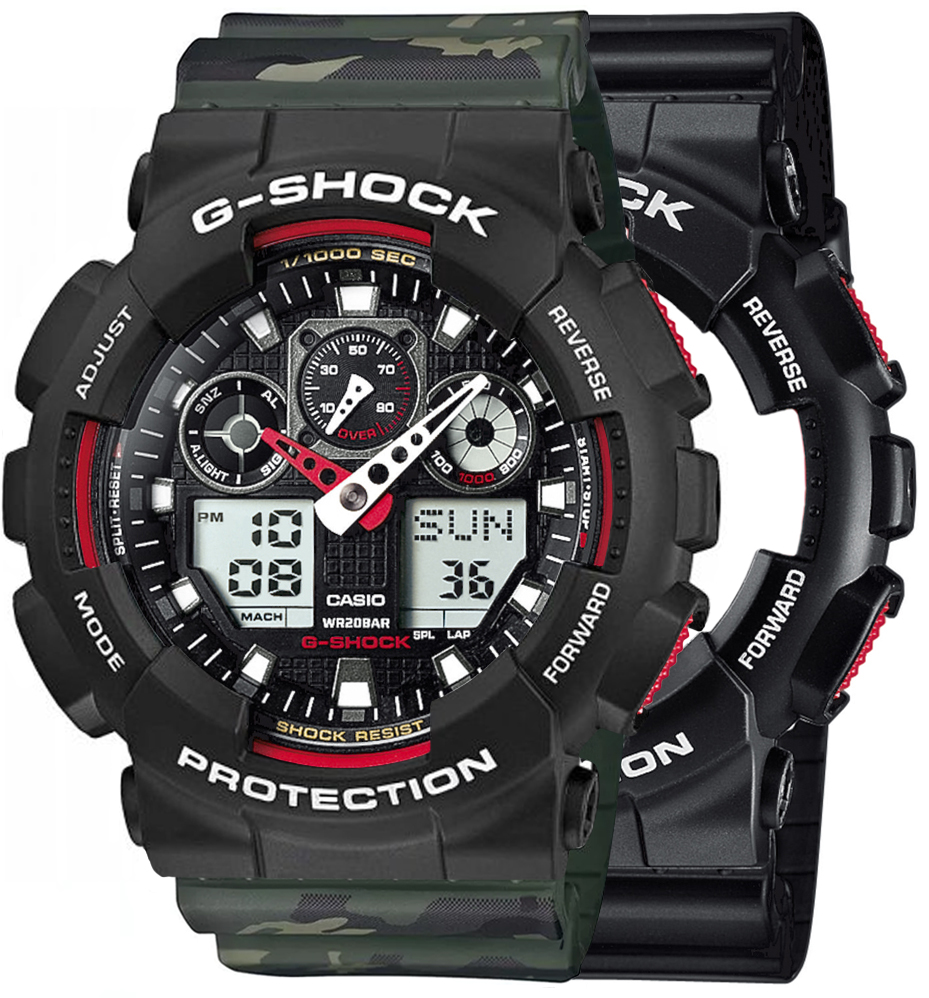 Casio SET GA-100-1A4ER + BEZEL 10508136 + PASEK 10561429 - miniatura 1