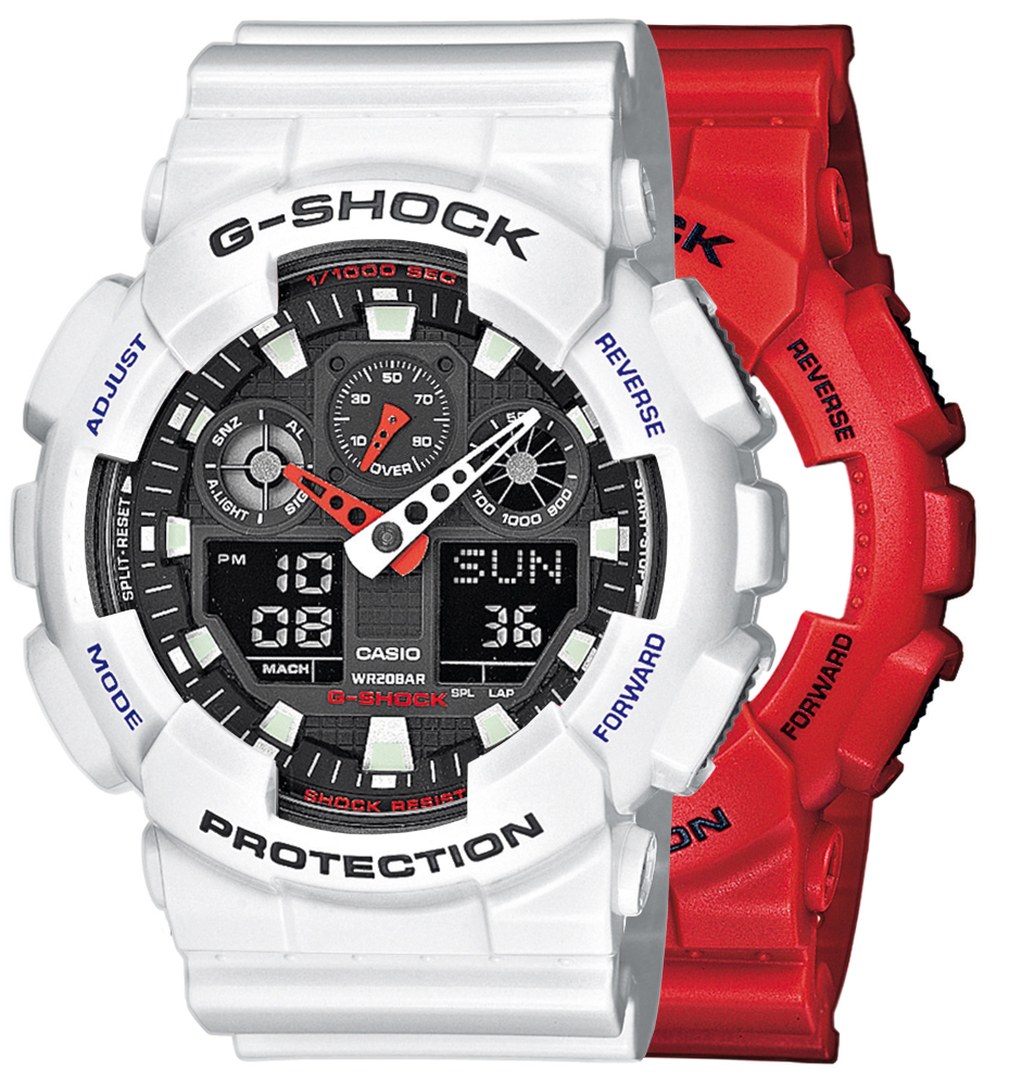  Casio G-SHOCK SET GA-100B-4AER + BEZEL 10347600 + PASEK 10347710 