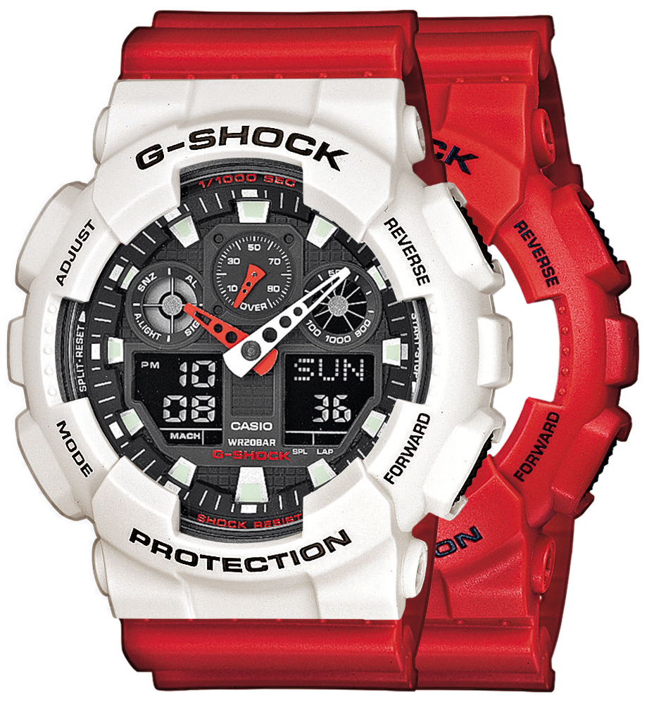  Casio G-SHOCK SET GA-100B-4AER + BEZEL 10395292 + PASEK 10395226 