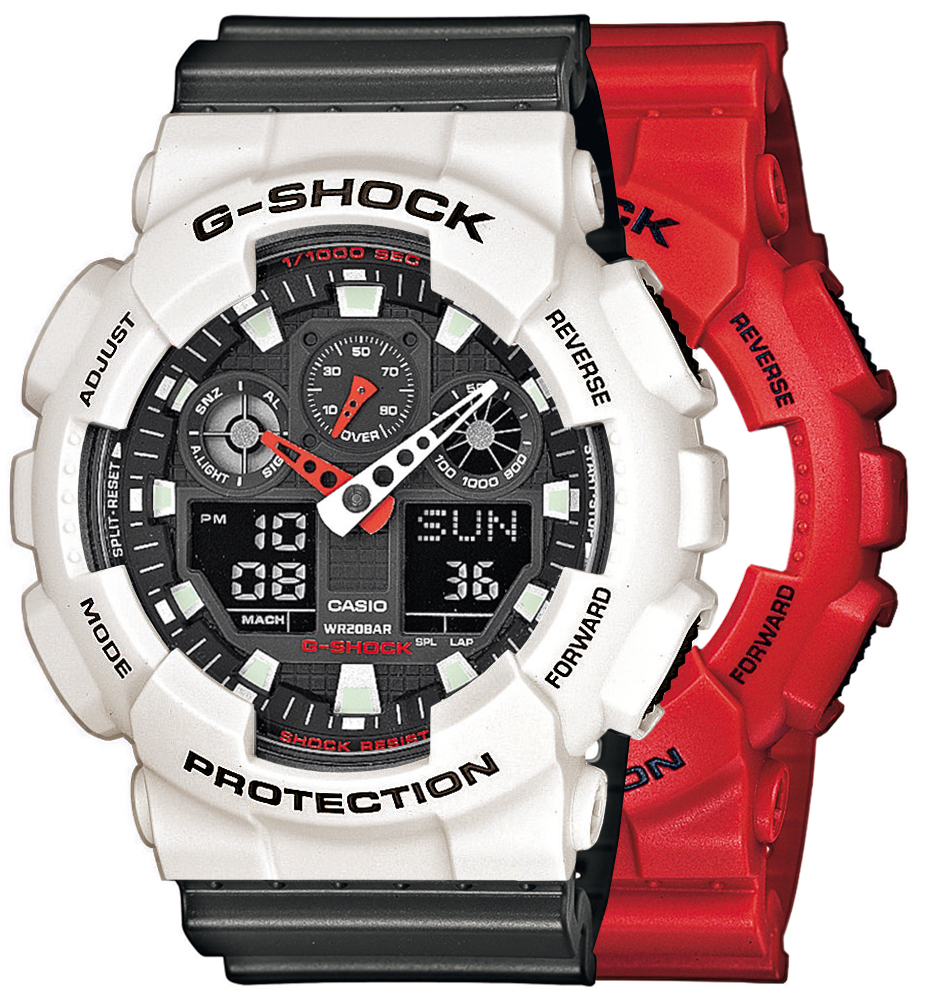  Casio G-SHOCK SET GA-100B-4AER + BEZEL 10395292 + PASEK 10467764 