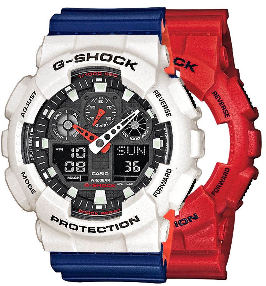  Casio G-SHOCK SET GA-100B-4AER + BEZEL 10395292 + PASEK 10527467 