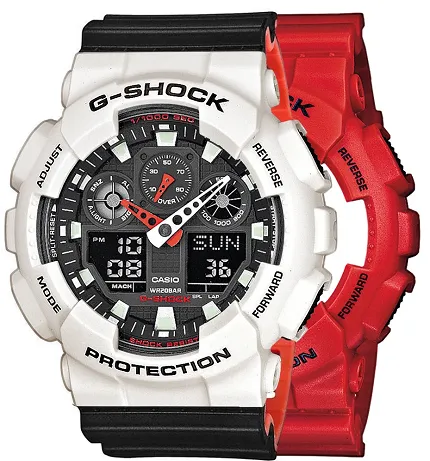 Casio SET GA-100B-4AER + BEZEL 10395292 + PASEK 10577142 - zdjęcie 1