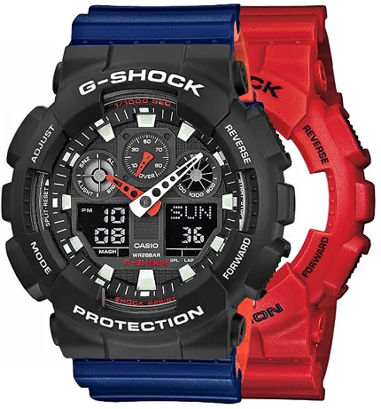 Casio SET GA-100B-4AER + BEZEL 10508136 + PASEK 10527467 - zdjęcie 1