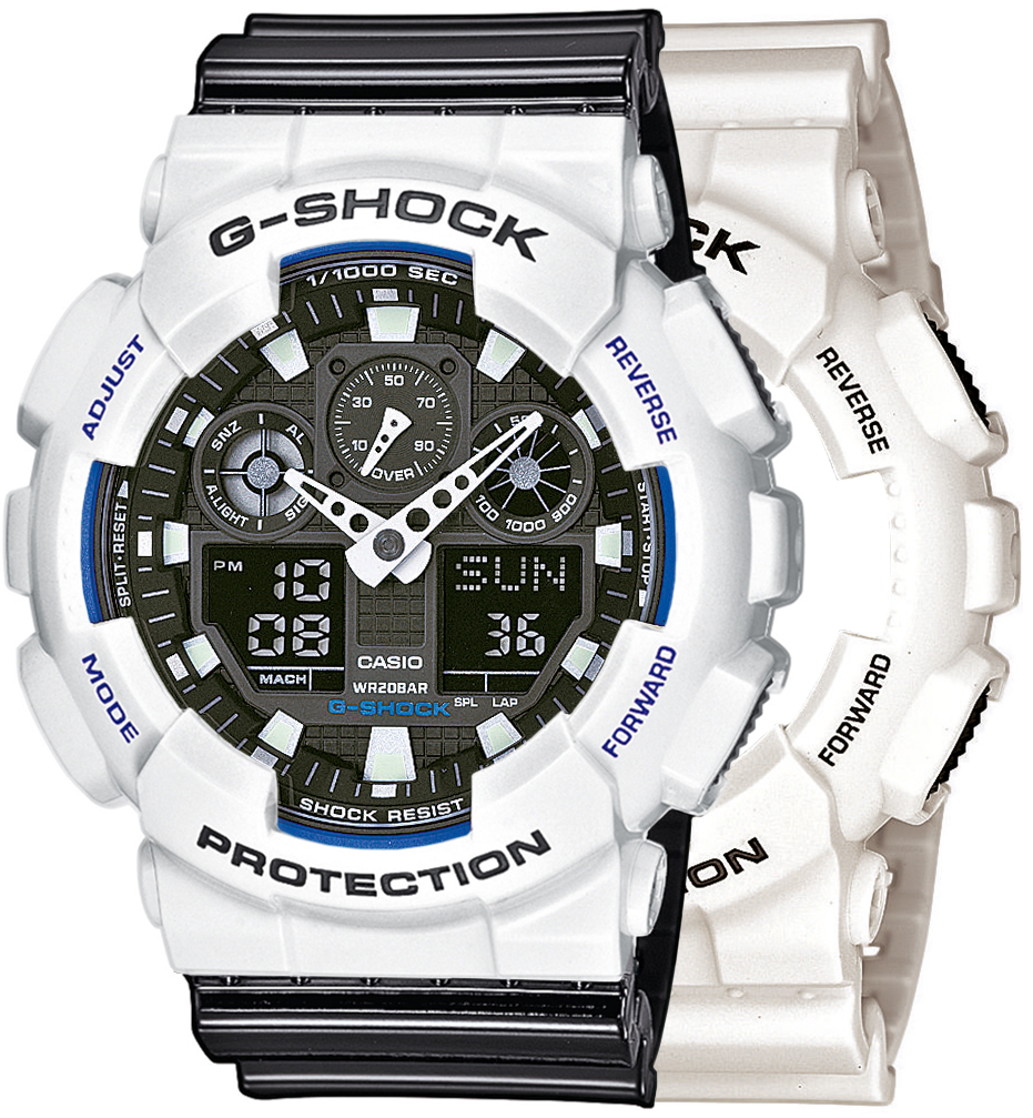  Casio G-SHOCK SET GA-100B-7AER + BEZEL 10347600 + PASEK 10378391 