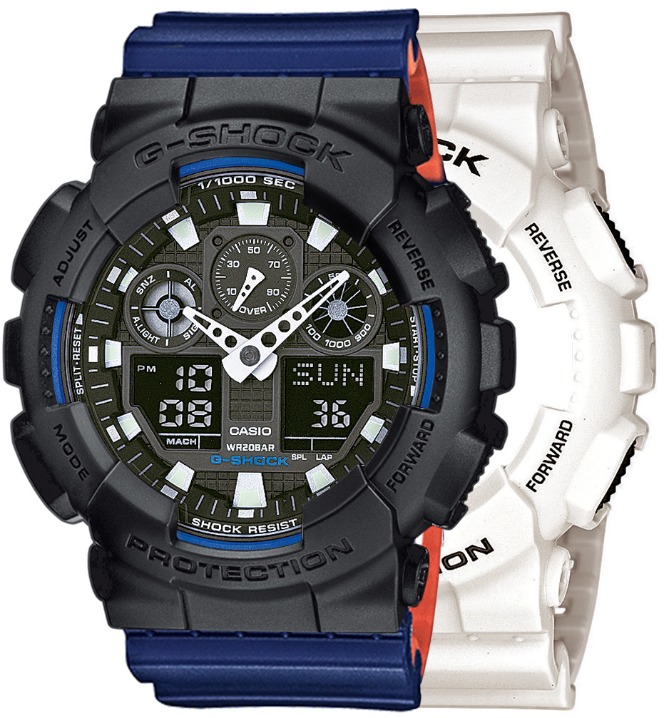 Casio SET GA-100B-7AER + BEZEL 10358741 + PASEK 10527467 - miniatura 1
