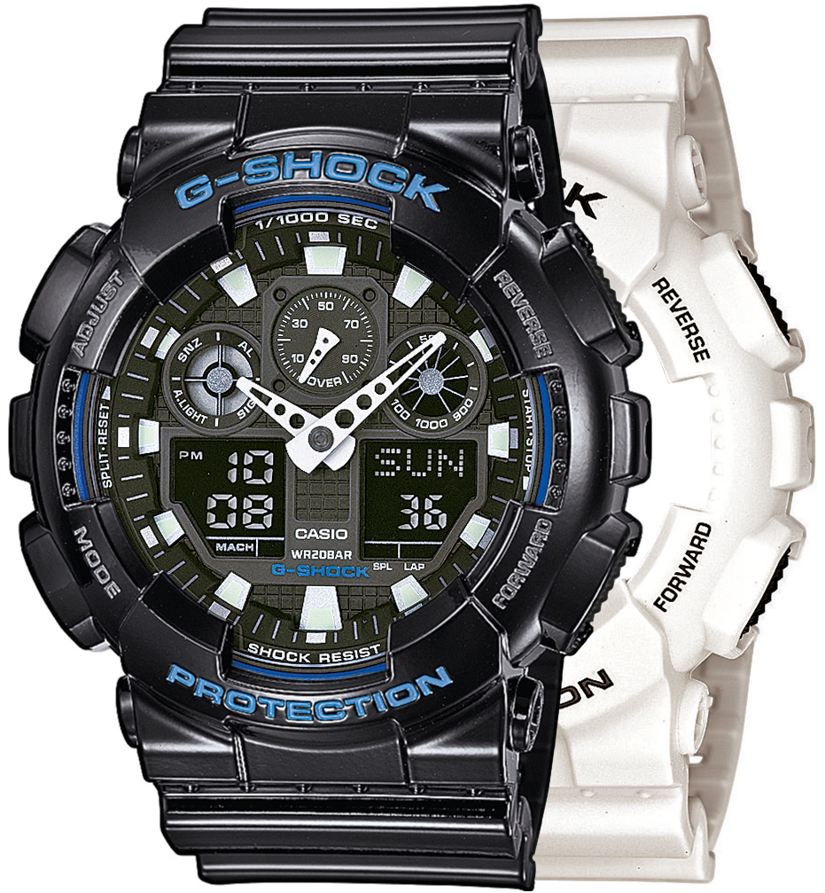 Casio SET GA-100B-7AER + BEZEL 10407691 + PASEK 10378391 - miniatura 1