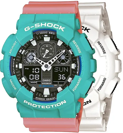 Casio SET GA-100B-7AER + BEZEL 10410475 + PASEK 10498150 - zdjęcie 1