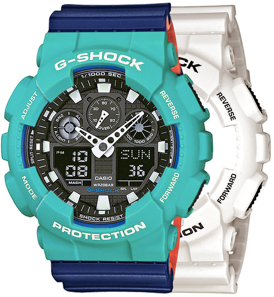  Casio G-SHOCK SET GA-100B-7AER + BEZEL 10410475 + PASEK 10527467 
