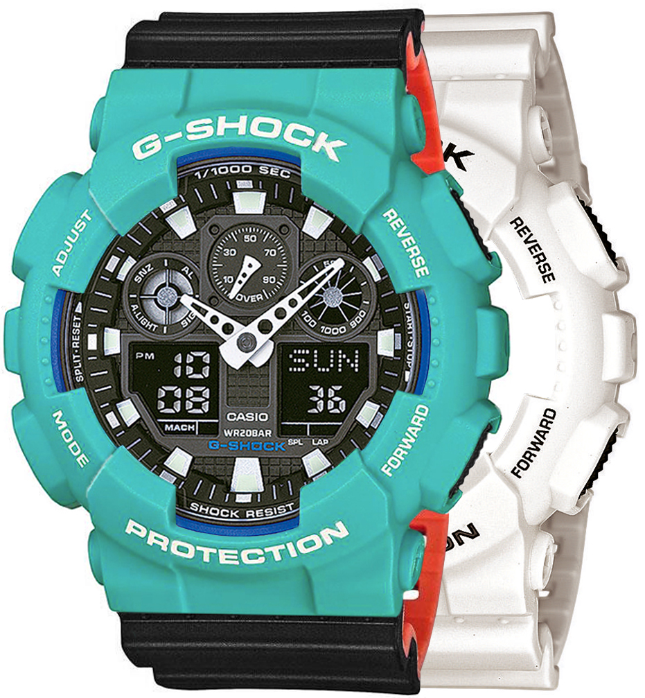 Casio SET GA-100B-7AER + BEZEL 10410475 + PASEK 10577142 - miniatura 1