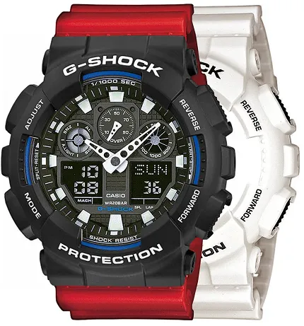 Casio SET GA-100B-7AER + BEZEL 10508136 + PASEK 10395226 - zdjęcie 1