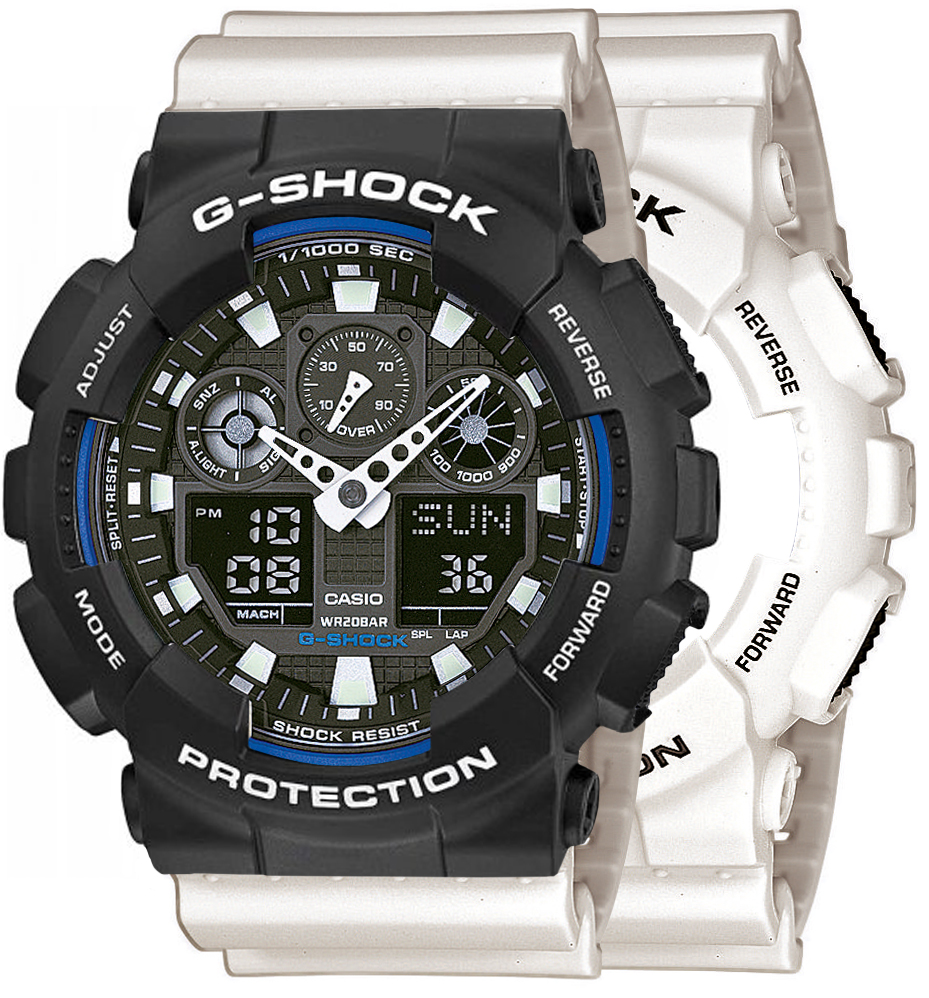  Casio G-SHOCK SET GA-100B-7AER + BEZEL 10508136 + PASEK 10395227 