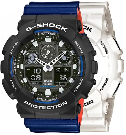 Casio SET GA-100B-7AER + BEZEL 10508136 + PASEK 10527467 - zdjęcie 1