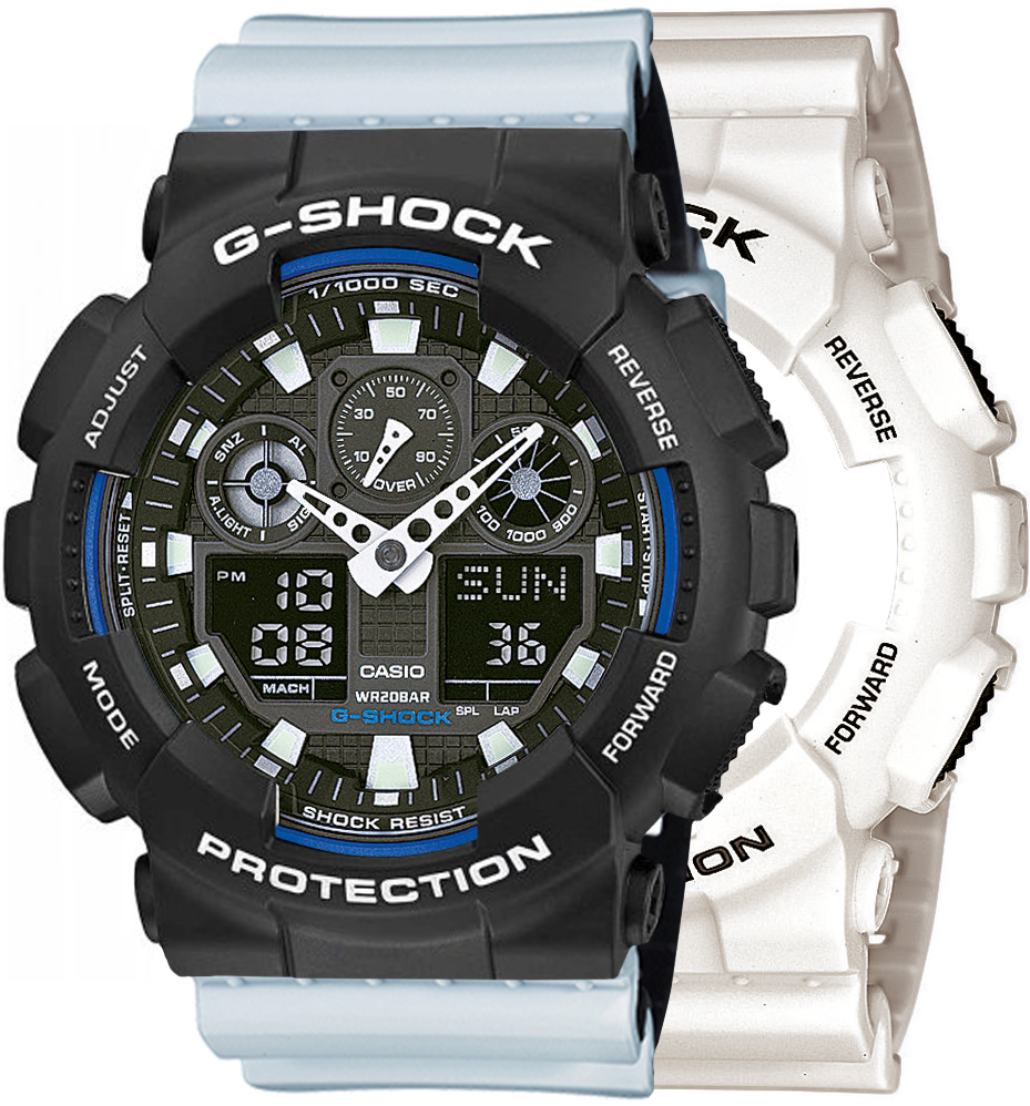 Casio SET GA-100B-7AER + BEZEL 10508136 + PASEK 10527469 - miniatura 1