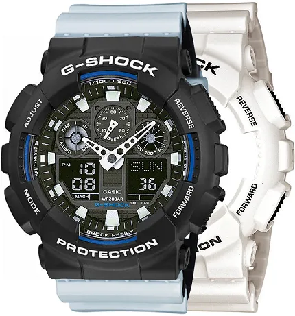 Casio SET GA-100B-7AER + BEZEL 10508136 + PASEK 10527469 - zdjęcie 1