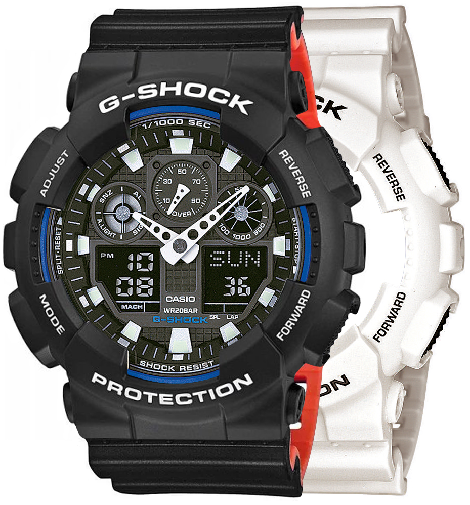 Casio SET GA-100B-7AER + BEZEL 10508136 + PASEK 10577142 - miniatura 1