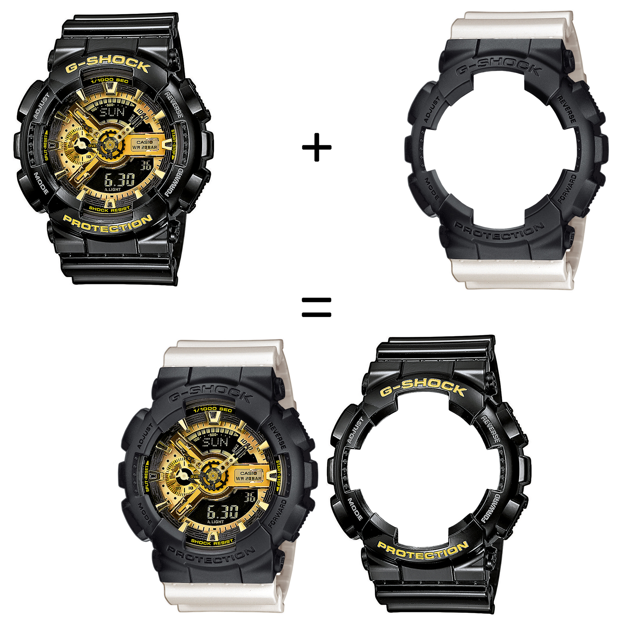 Casio SET GA-110GB-1AER + BEZEL 10358741 + PASEK 10395227 zegarek - miniatura 2