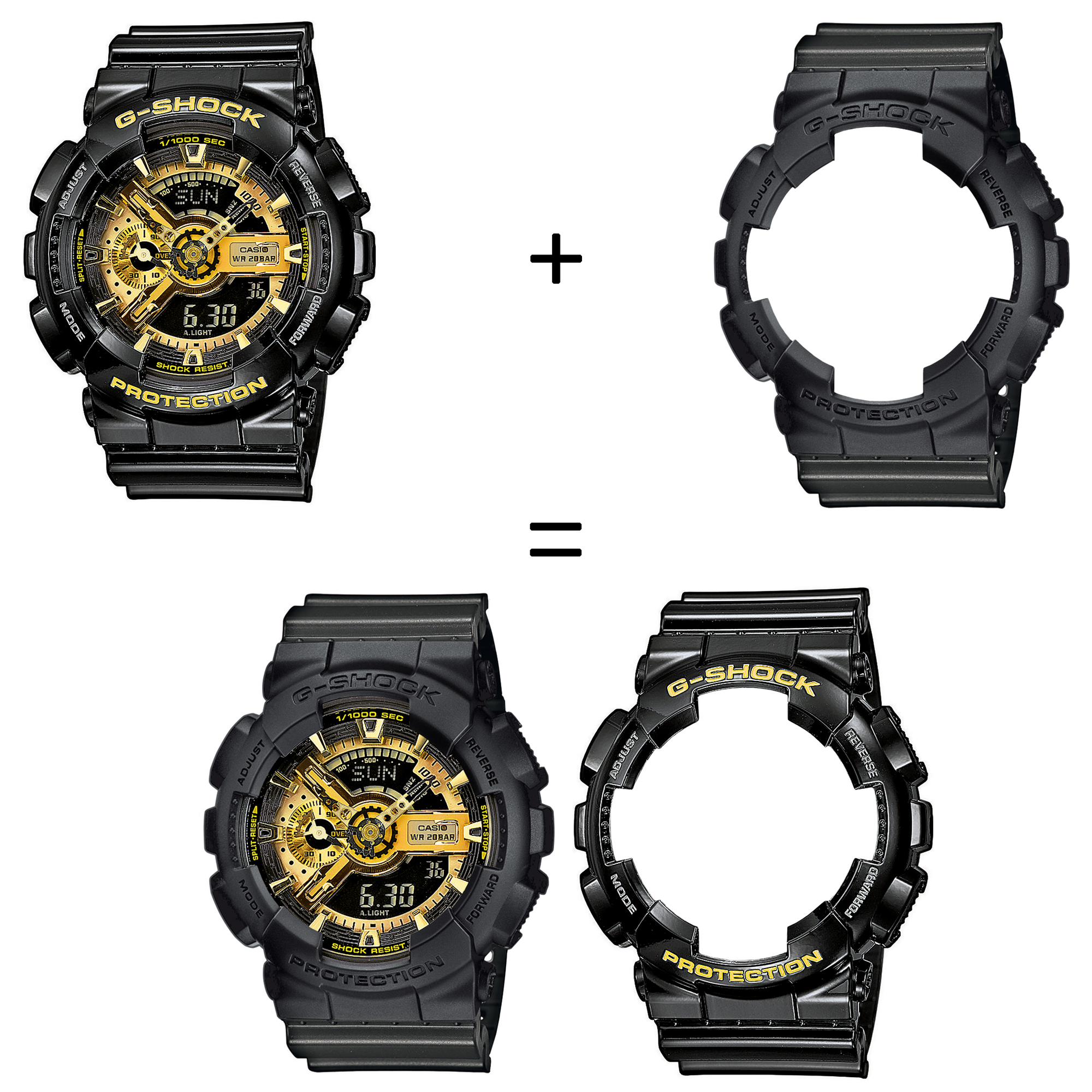 Casio SET GA-110GB-1AER + BEZEL 10358741 + PASEK 10467764 zegarek - miniatura 2