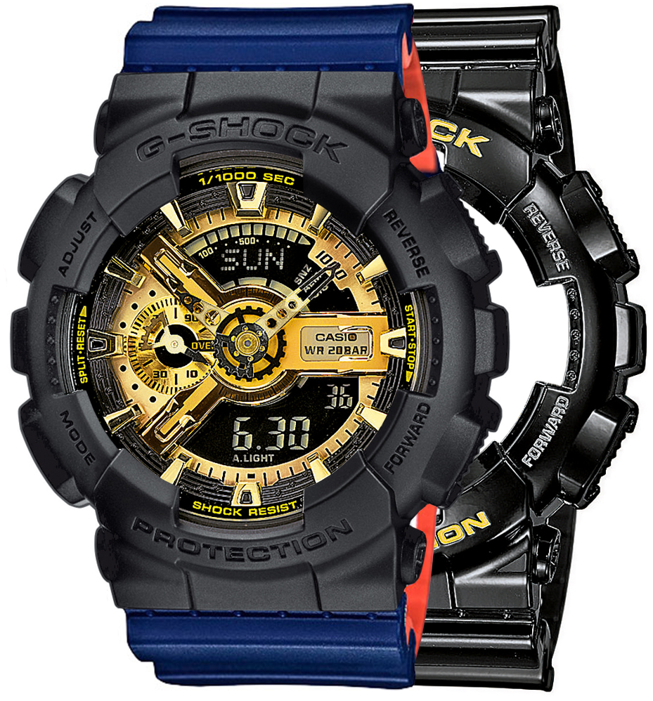  Casio G-SHOCK SET GA-110GB-1AER + BEZEL 10358741 + PASEK 10527467 