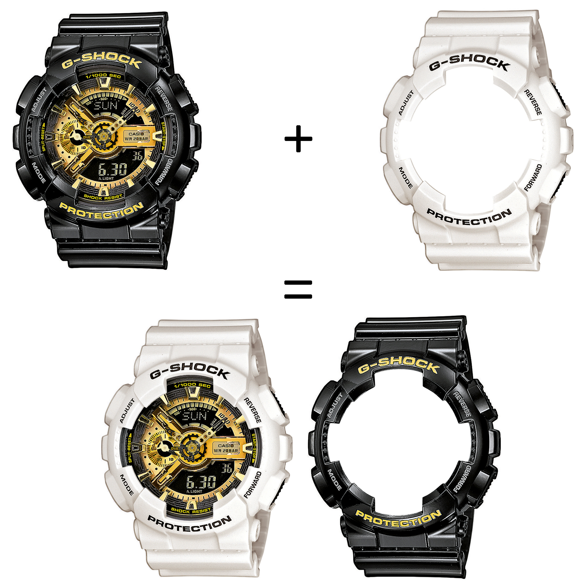 Casio SET GA-110GB-1AER + BEZEL 10395292 + PASEK 10395227 zegarek - miniatura 2