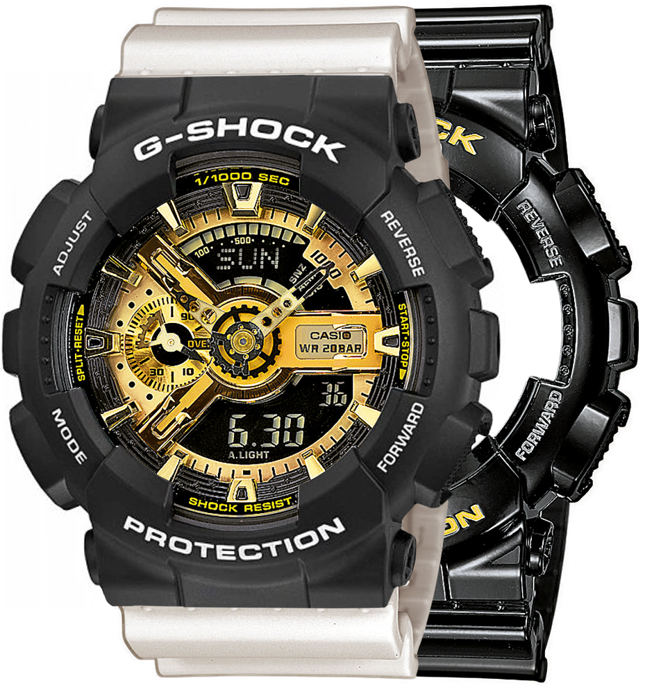  Casio G-SHOCK SET GA-110GB-1AER + BEZEL 10508136 + PASEK 10395227 