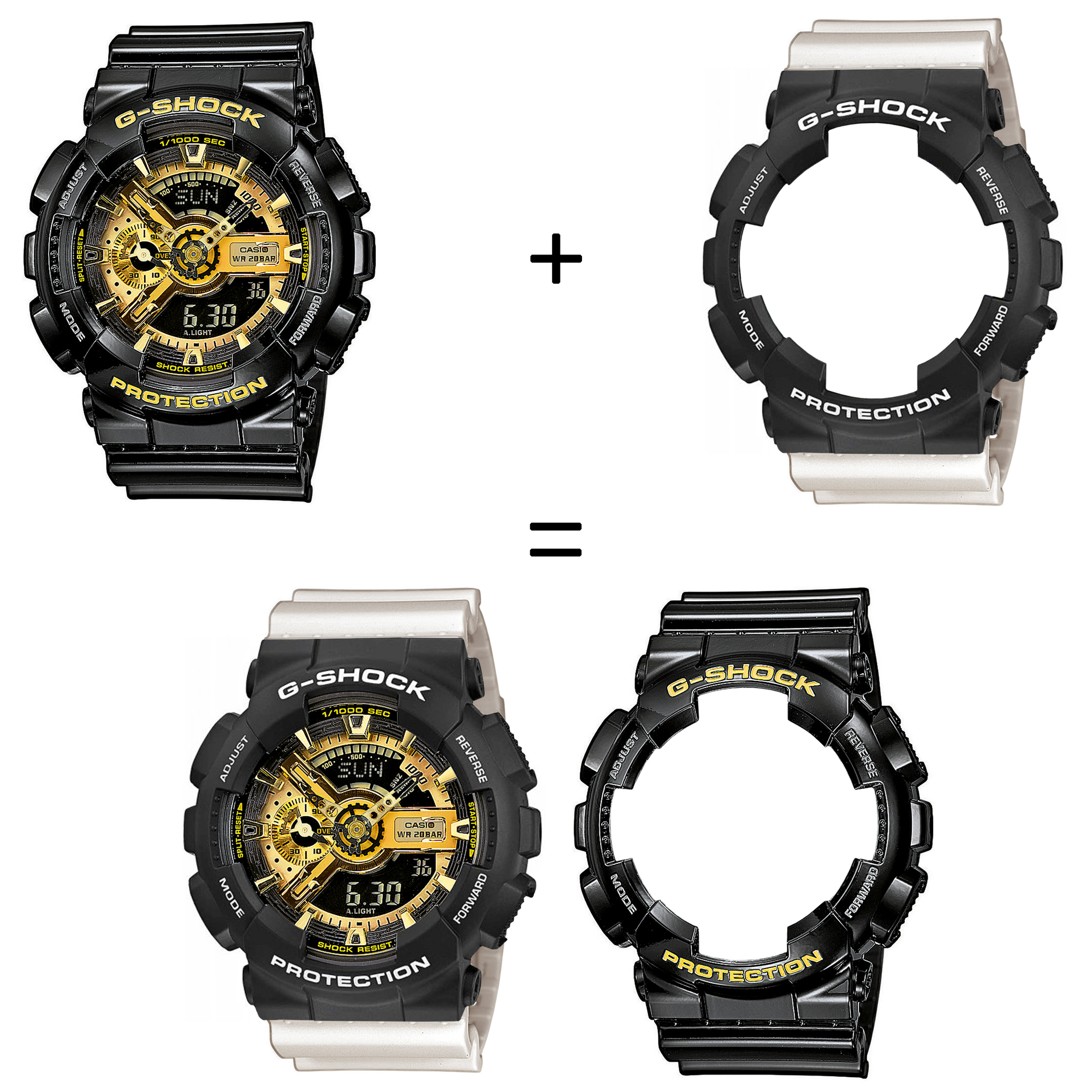 Casio SET GA-110GB-1AER + BEZEL 10508136 + PASEK 10395227 zegarek - miniatura 2