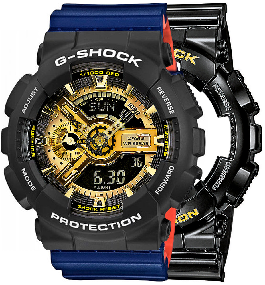  Casio G-SHOCK SET GA-110GB-1AER + BEZEL 10508136 + PASEK 10527467 
