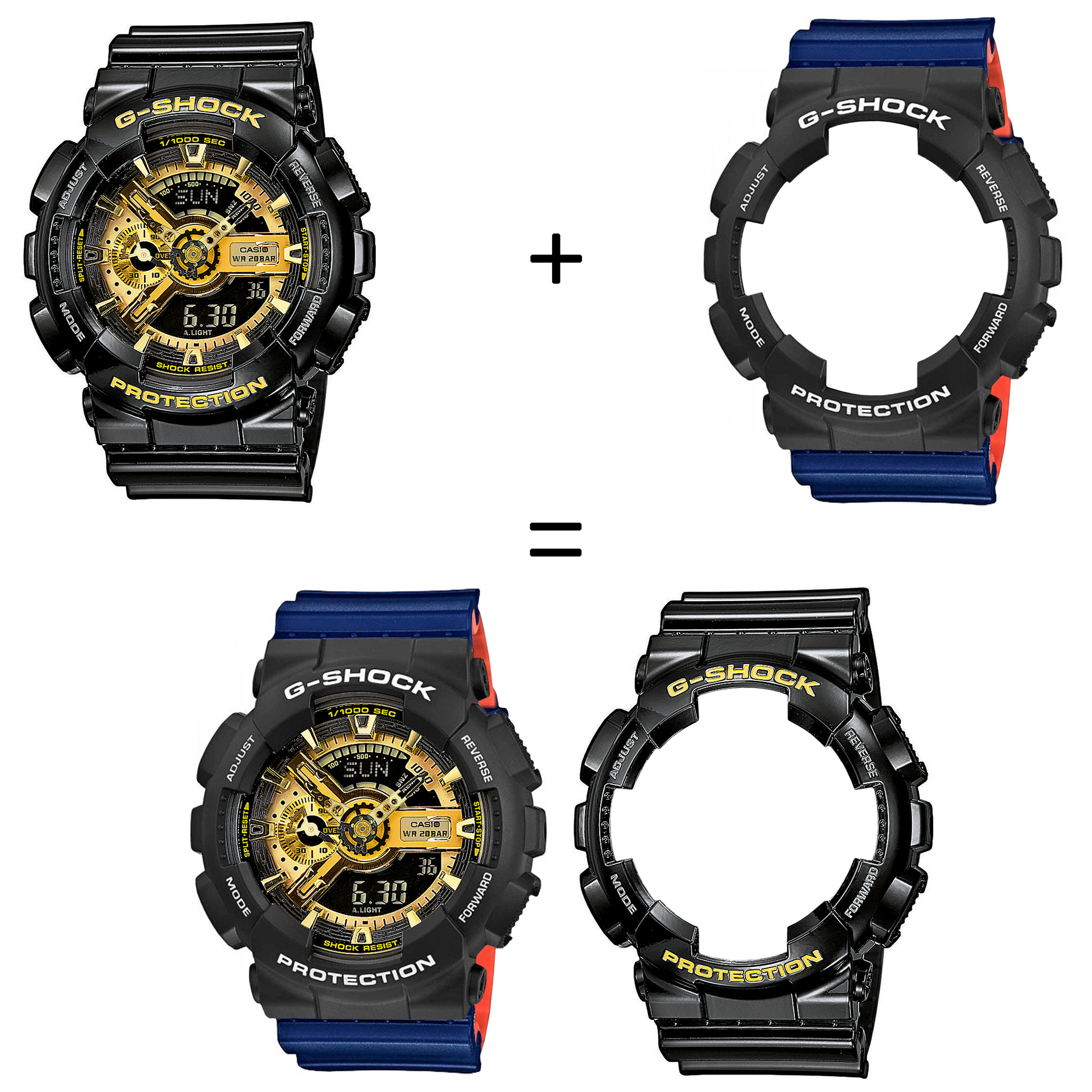 Casio SET GA-110GB-1AER + BEZEL 10508136 + PASEK 10527467 zegarek - miniatura 2