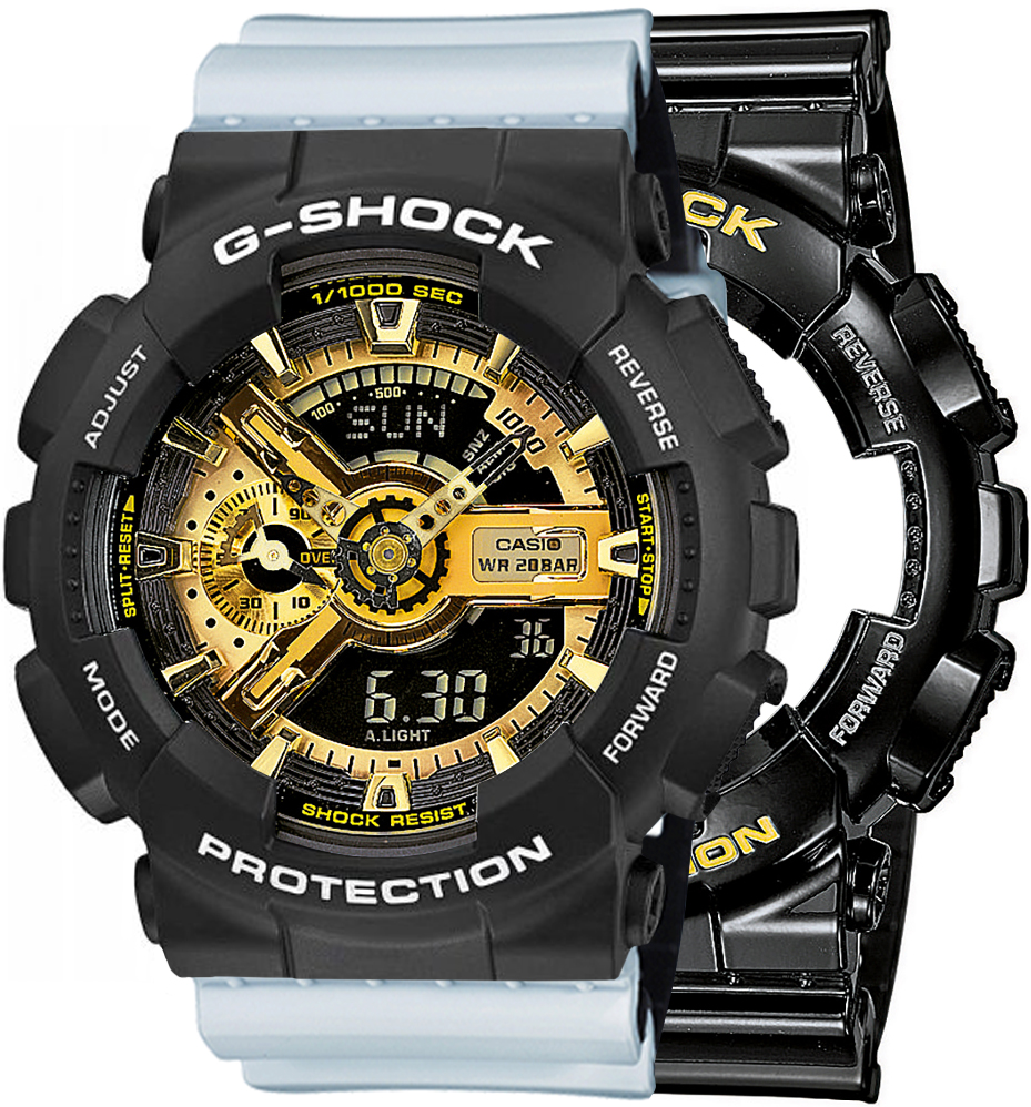  Casio G-SHOCK SET GA-110GB-1AER + BEZEL 10508136 + PASEK 10527469 