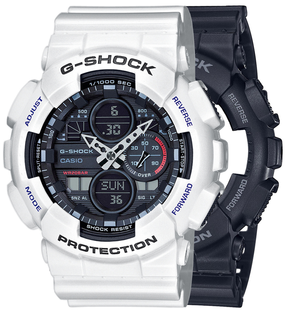  Casio G-SHOCK SET GA-140-1A1ER + BEZEL 10347600 + PASEK 10347710 