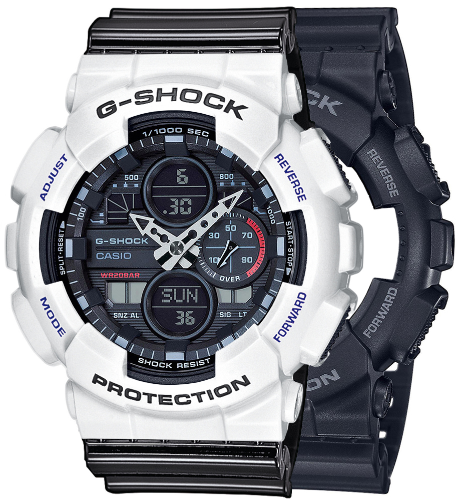  Casio G-SHOCK SET GA-140-1A1ER + BEZEL 10347600 + PASEK 10378391 