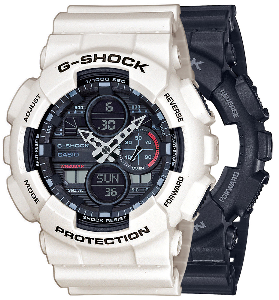  Casio G-SHOCK SET GA-140-1A1ER + BEZEL 10395292 + PASEK 10395227 