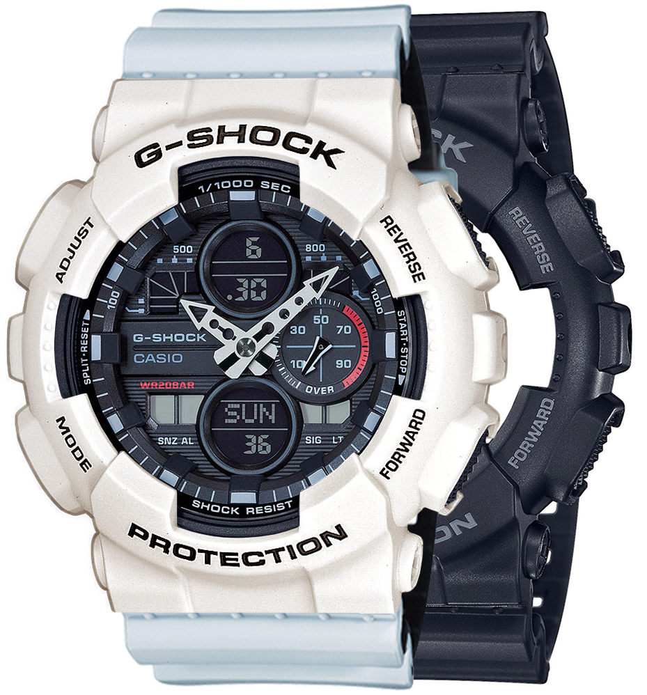  Casio G-SHOCK SET GA-140-1A1ER + BEZEL 10395292 + PASEK 10527469 