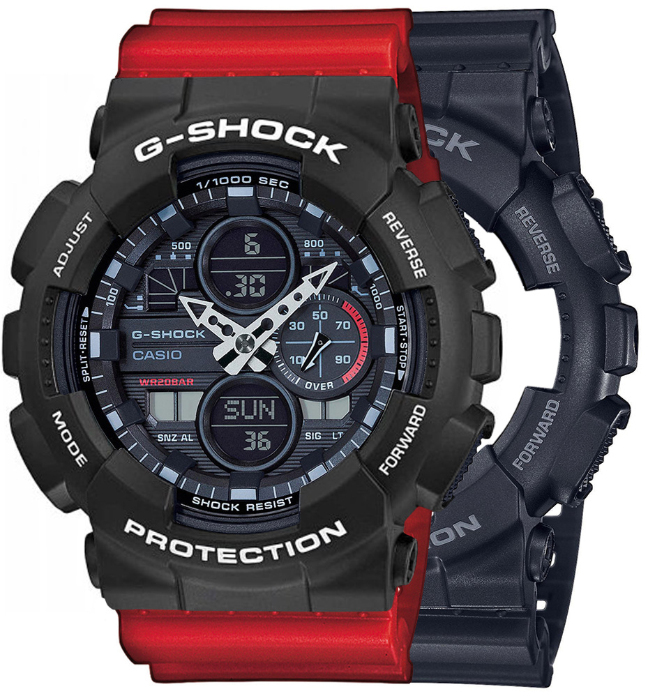  Casio G-SHOCK SET GA-140-1A1ER + BEZEL 10508136 + PASEK 10395226 