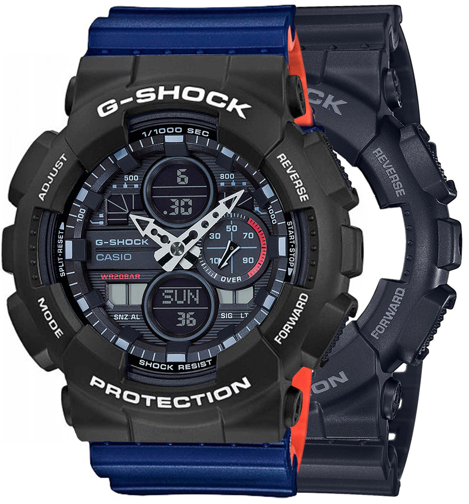  Casio G-SHOCK SET GA-140-1A1ER + BEZEL 10508136 + PASEK 10527467 