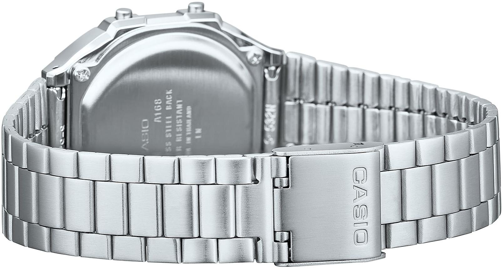 Casio Vintage A168WA-1YES zegarek męski retro VINTAGE Maxi bransoleta - miniatura 8