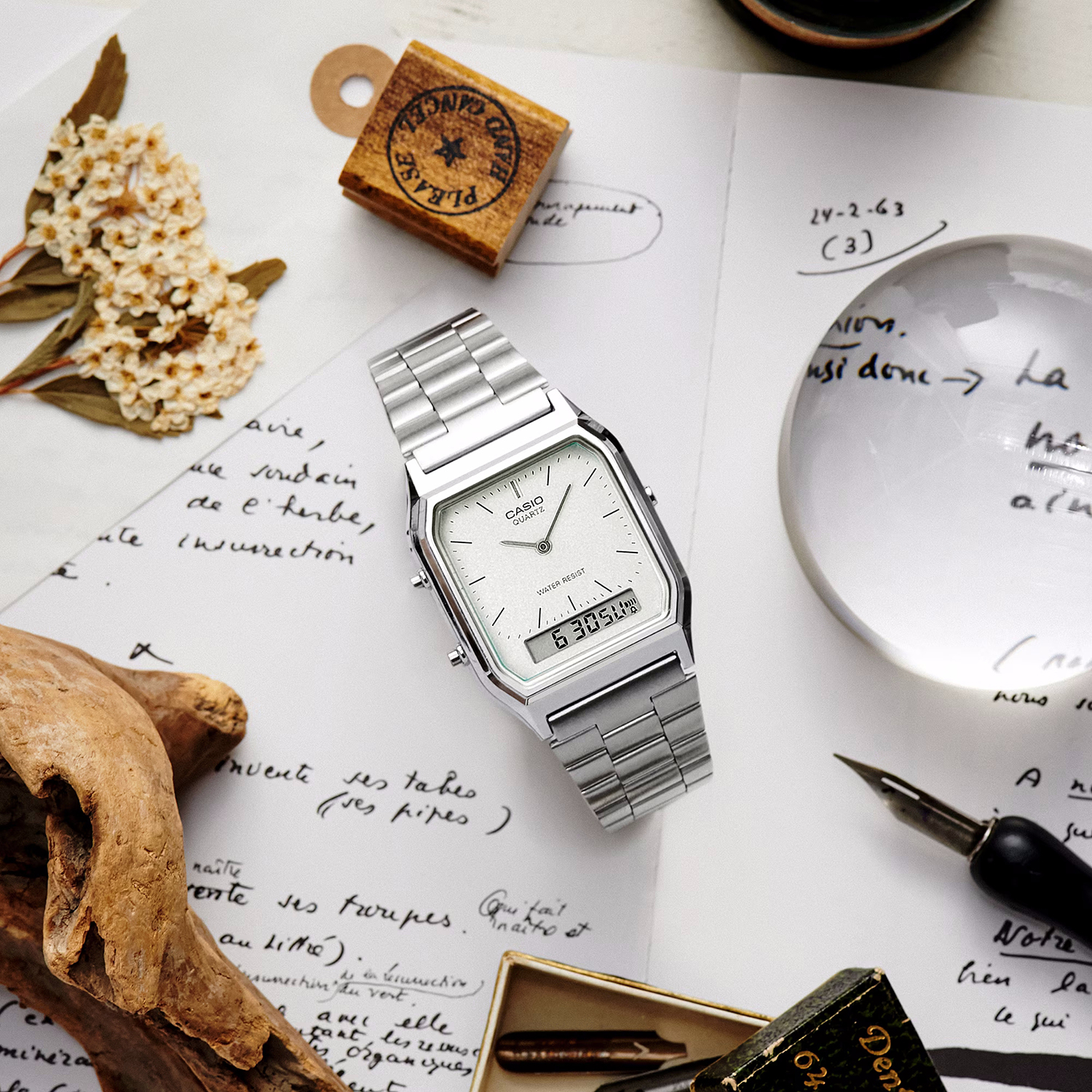 Casio Vintage AQ-230A-7AMQYES zegarek męski VINTAGE Maxi - miniatura 9