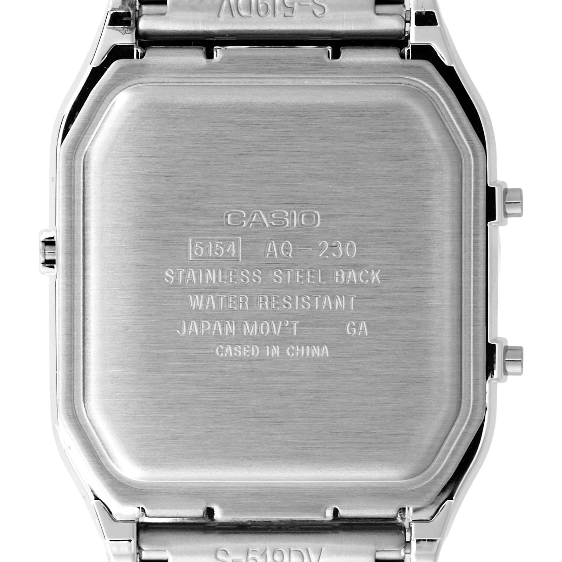 Casio Vintage AQ-230GA-9DMQYES Maxi Vintage fashion-modowy zegarek złoty - miniatura 7